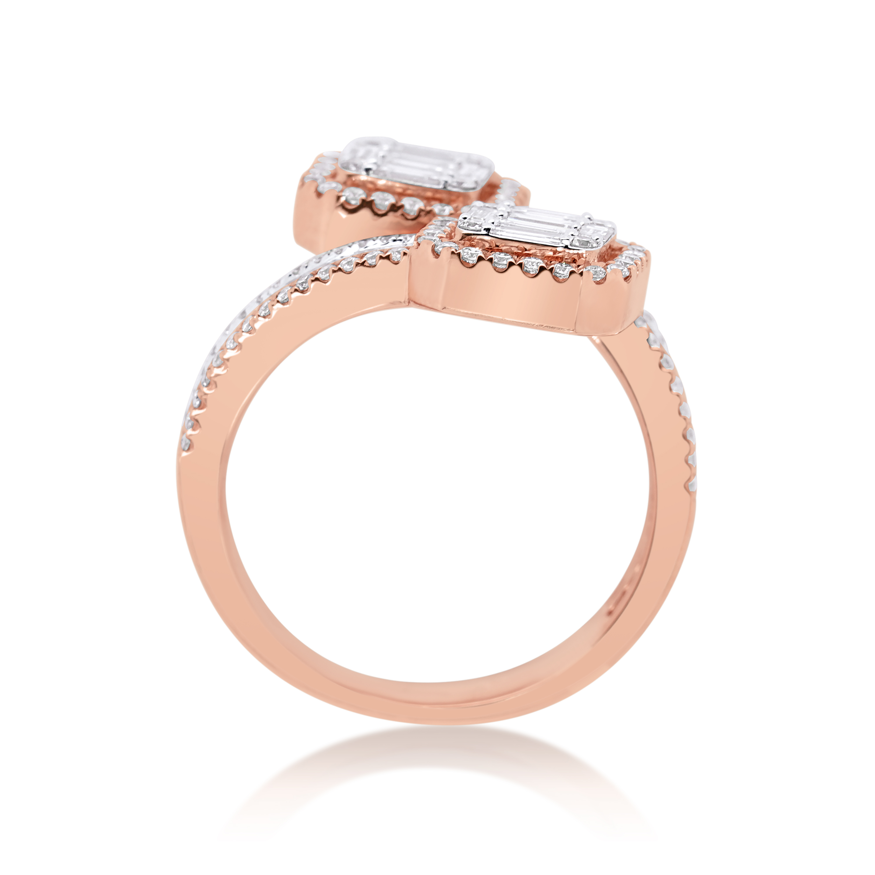 Diamond Fancy Ring 1.55 ct. 14K Rose Gold